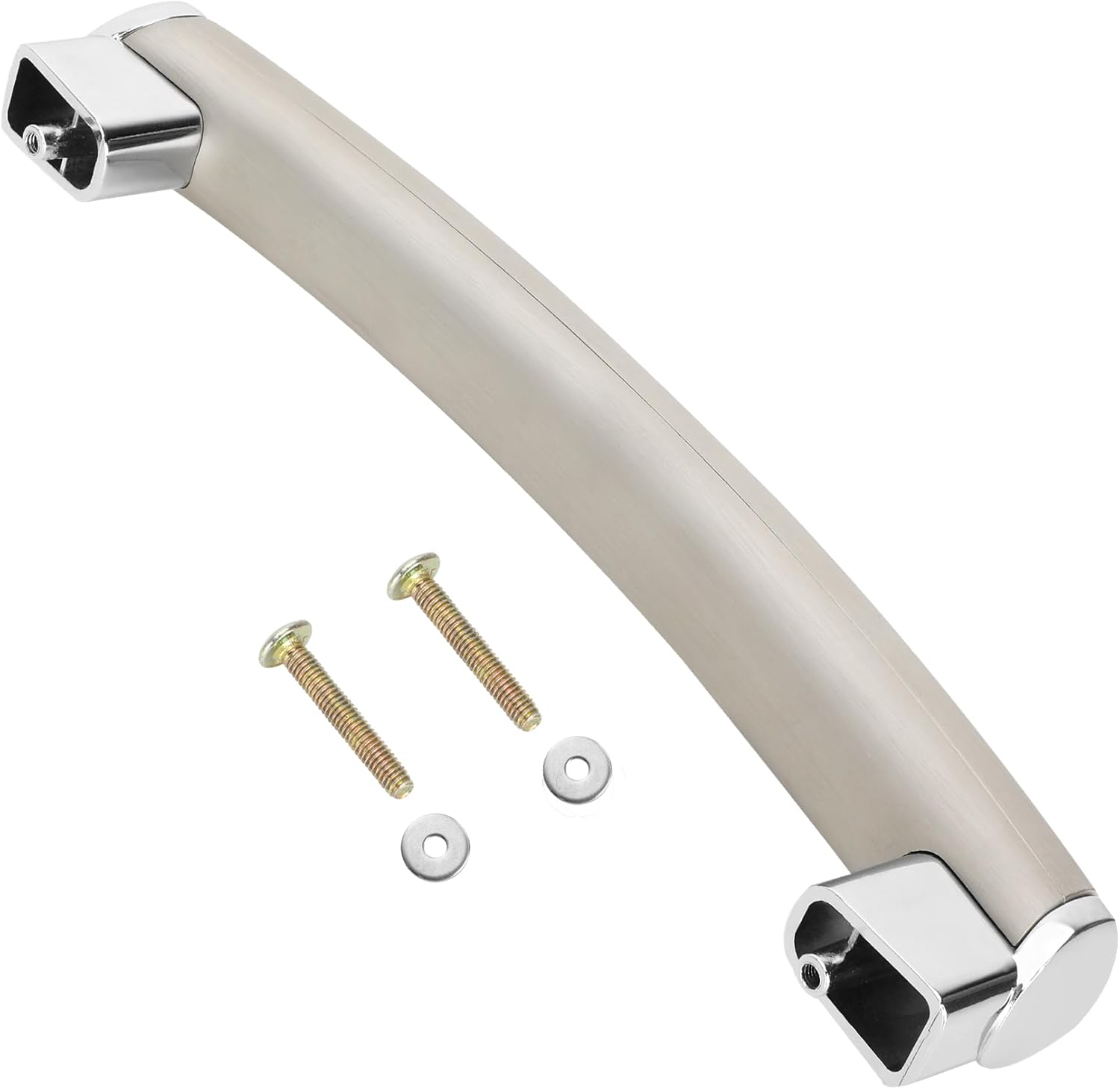 Upgraded WB15X21101 Microwave Oven Handle Stainless Steel Replacement Parts, Replace ge AP5790530, PS8754188 Microwave Oven Door Handle, Compatible with ge JVM316, PSA912, PSA9240, PVM9179