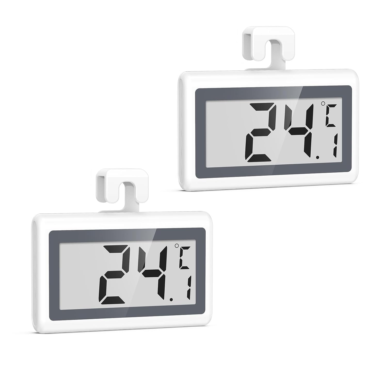 Termómetro digital mejorado para nevera con pantalla LCD, , indicador de baja temperatura, medidor de temperatura del congelador para el hogar,