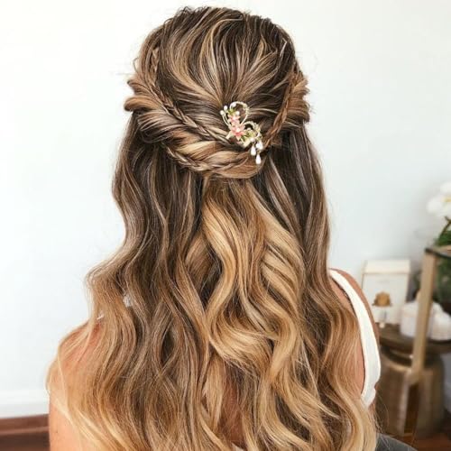 Arvintas 2 Count Chinese Flower Hair Stick, Metal Hair Accessories, Traditional Hair Sticks for Long Hair, Hair Chopsticks for Women, Classic Vintage Flower - Thumbnail 4