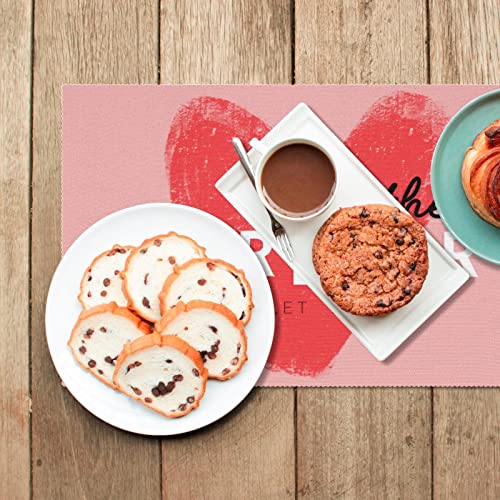 Set de table avec message romantique pour partager des moments complices