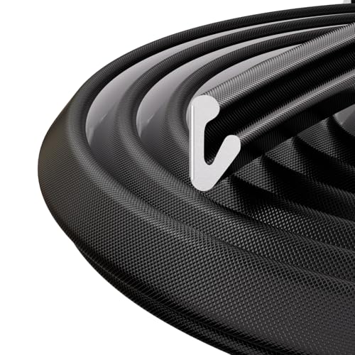 6M Forma de V Espuma Burlete Puerta Ventana，Burlete Ventana para Puerta Insonorizada, Juntas para Ventanas Correderas Casa con Autoadhesiva, Burlete Aislantes para Puertas Interior,Negro