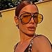 SODQW Oversized Aviator Sunglasses for Women With Earring Trendy Large Big 2025 Designer Shades Adjustable Temples