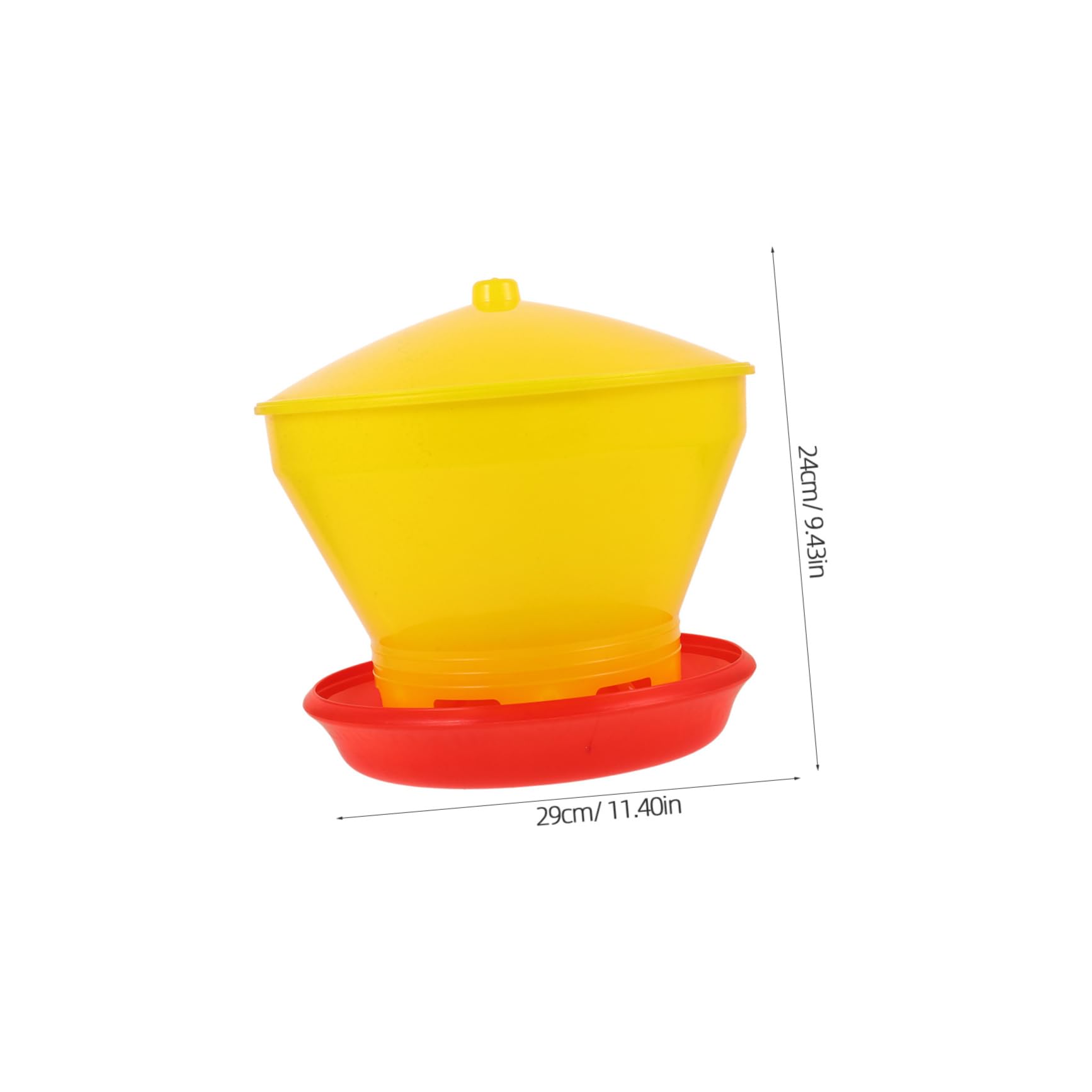 Gogogmee Automatic Chick Feeder Durable Poultry Feeding Bucket Easy to Clean Smooth Surface Suitable for Chickens Prevents Food Reusable Material