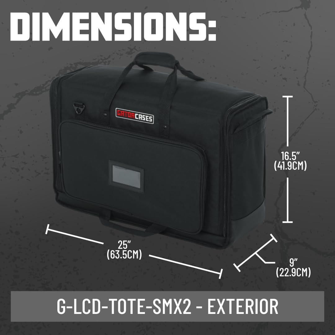 Gator Custodia imbottita in nylon per il trasporto di schermi LCD, monitor e televisori