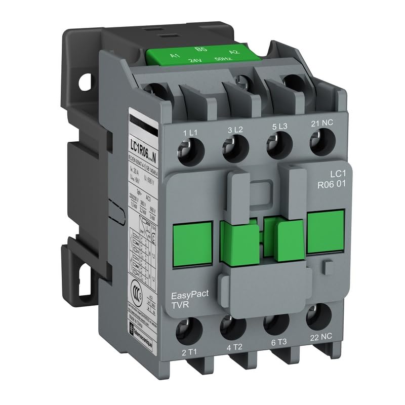 Contacteur tripolaire CA EasyPact TVR 6A 110V 50Hz 1NO Schneider LC1R0610F5N