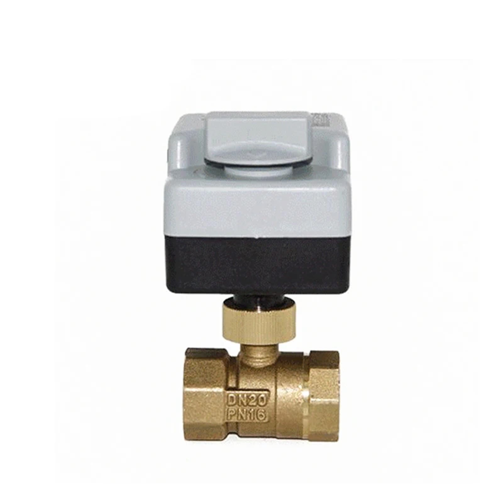 Valvola a sfera motorizzata da 1/2" 3/4" 1" 2" 220V Valvola a sfera in ottone con controllo a due punti a tre fili con interruttore manuale(3/4")
