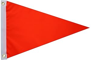 12x18 Inch Outdoor Orange Triangle Flags