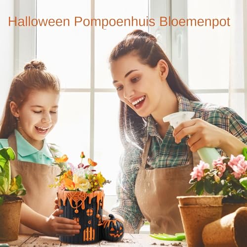 Pot de fleurs Halloween pour table de fête et chambre d'étudiant
