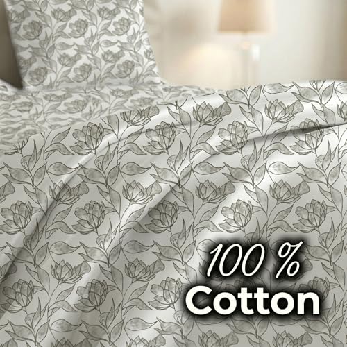 Image of Mafatlal 186 TC Metro Cotton King Size Bedsheet | 108 x 108 Inch| Soft, Breathable & Lightweight |Includes 2 Pillow Covers