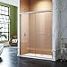 SUNNY SHOWER Semi Frameless Sliding Glass Shower Door, 1/4