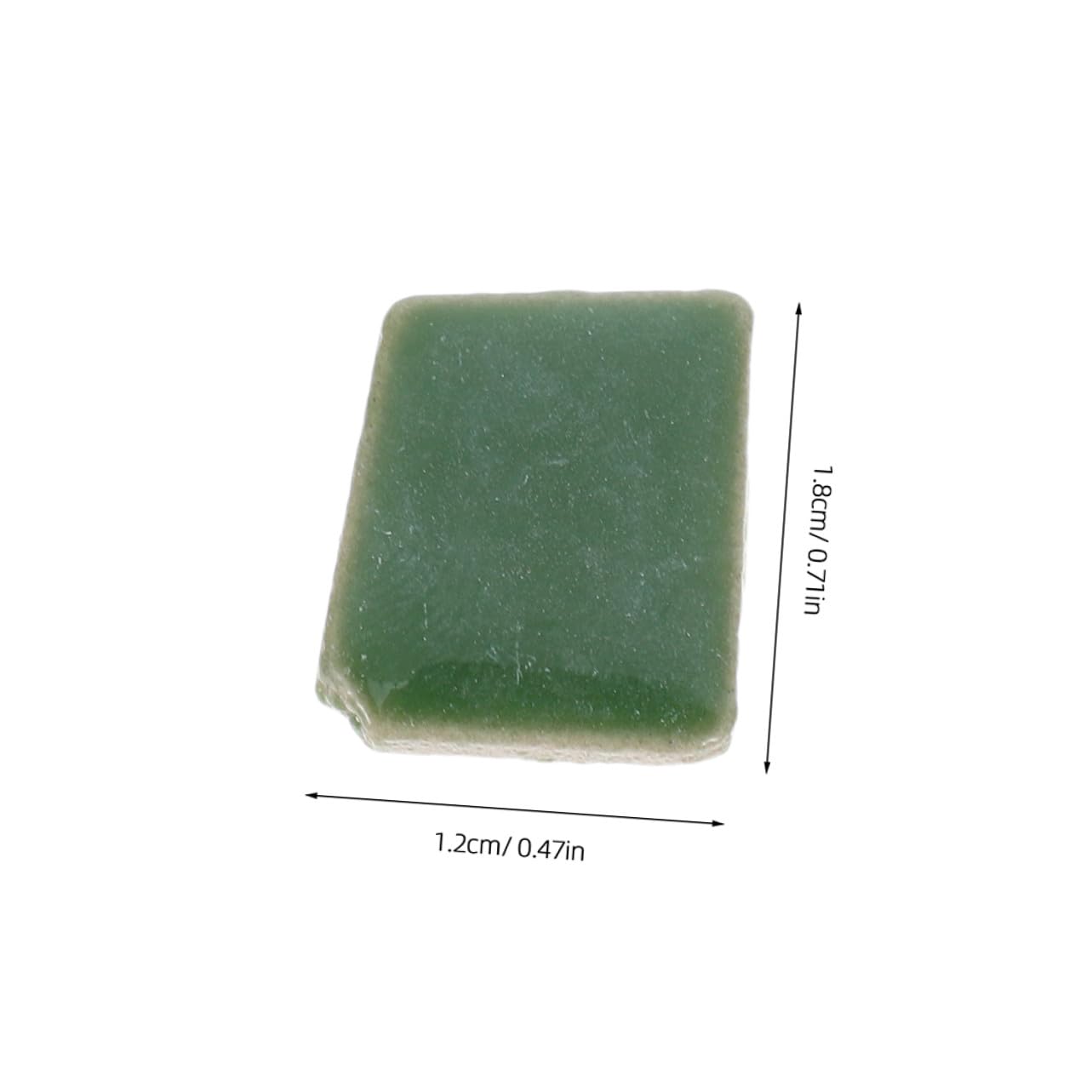 Piastrelle di Mosaico in Ceramica Irregolari Verdi 400g, 1 Confezione