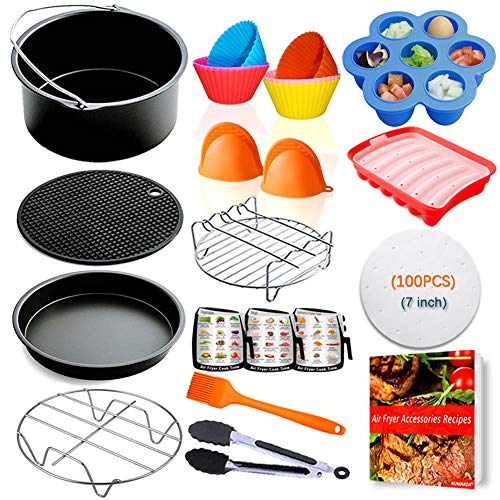 Air Fryer Accessories for Ninja Gowise Cosori Phillips Nuwave 7inch Air Fryer Accessories