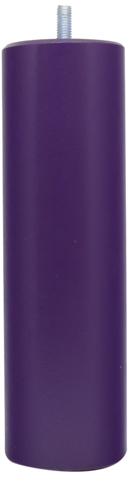 La Fabrique de Pieds – Set of 4 Wooden Bed Legs, Cylinder, Wood, Laqué Violet, 20 x 6 x 6 cm