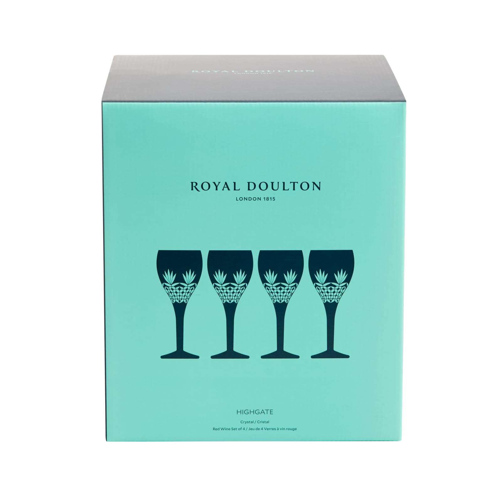 Royal Doulton Highgate Kristall-Weingläser, 4 Stück