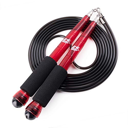Buddy Lee Rope Master Red/Black Hyperformance Swivel Bearing Jump Rope