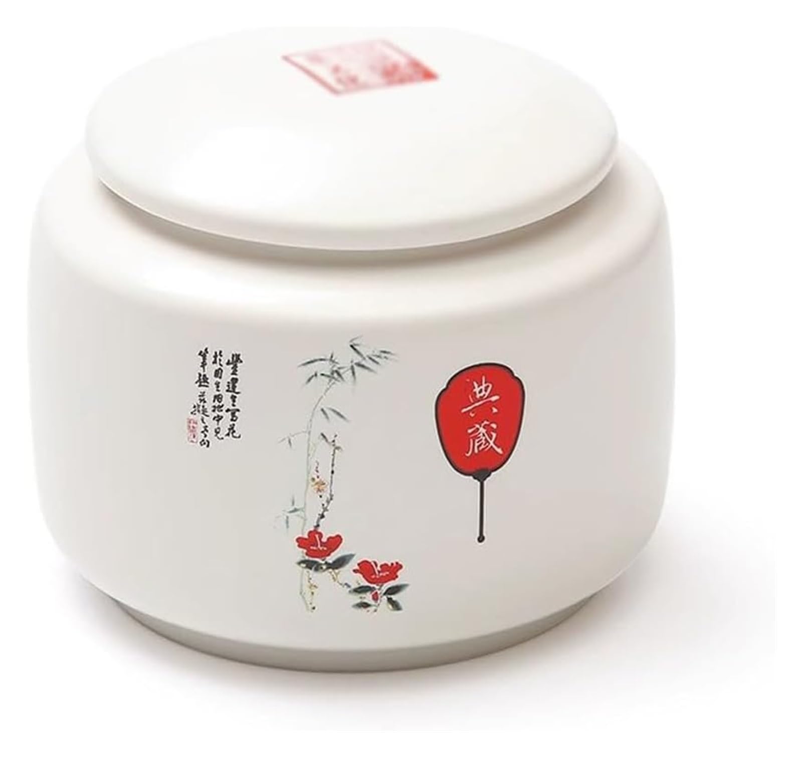 XYIANG Tea Can,Porcelain Tea Cans Ceramic Sealed Cans Storage Cans Small Tea Cans Nut Cans Herbal Tea Cans Tea Storage Container Tea Storage Box