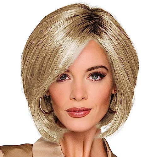 GABOR Glamorize Always Mid-Length Bob Wig With Face Framing Features by Hairuwear, Average Cap, GF17-23SS Iced Latte Macchiato