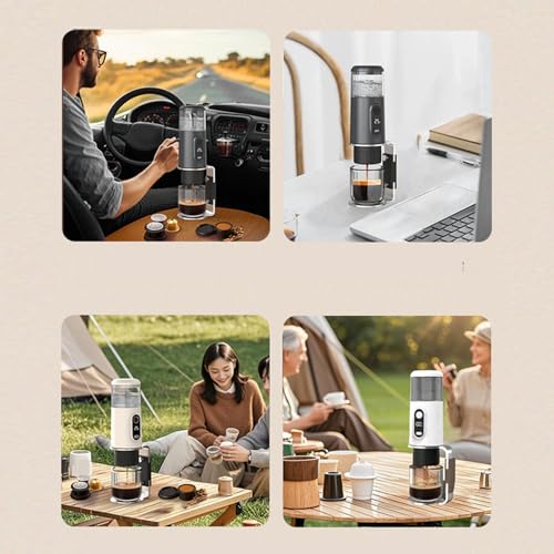 Cafetera portátil con batería recargable 3300 cc miniatura 5