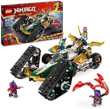 レーヴセット LEGO NINJAGO Ninja Team Combo Vehicle 4-in-1 Ninja Adventure Toy