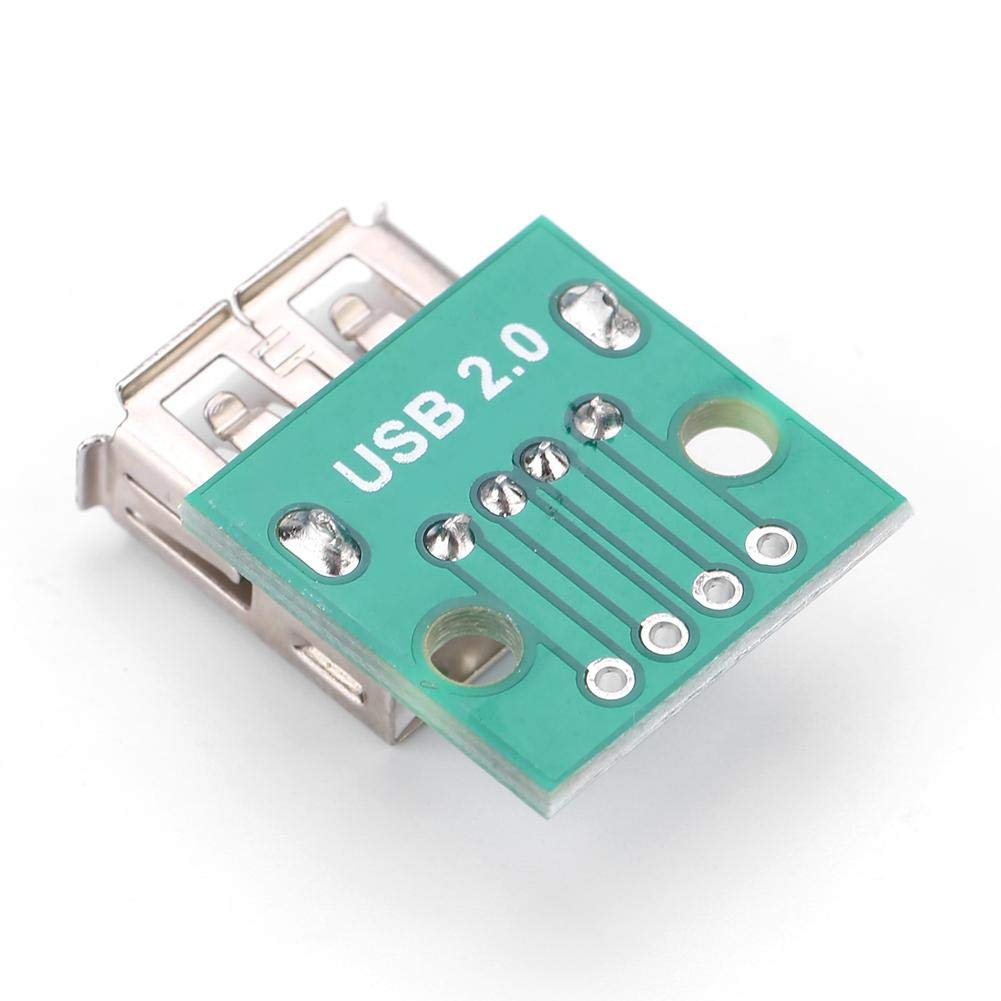 Garosa Scheda breakout USB femmina 4 pin 10 pezzi con connettore DIP 2.5mm per prototipazione rapida di progetti elettronici per hobbisti ingegneri e maker professionisti