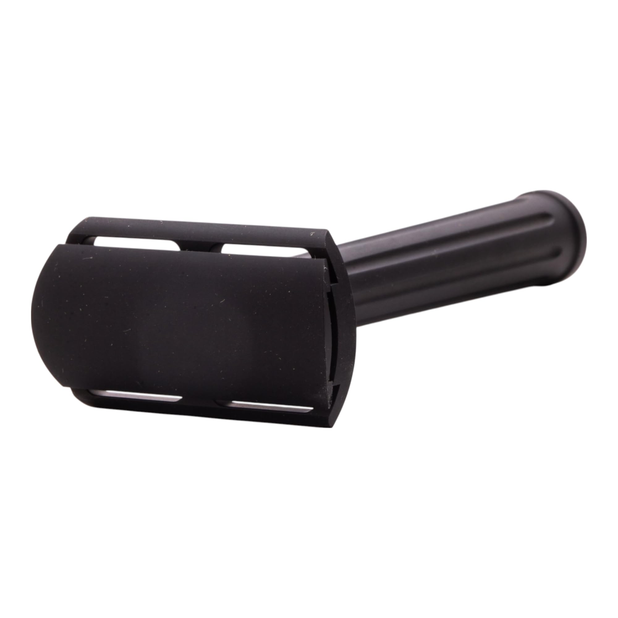 Rex Supply Co. Page Rasoio di sicurezza a doppio bordo in tre pezzi, finitura in alluminio nero corvino, leggero rasoio fresato CNC per uomo, strumento da barba adatto ai viaggi compatibile con tutte | La struttura leggera in alluminio fresato CNC offre u