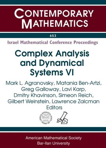 Buy Complex Analysis and Dynamical Systems VI: PDE, Differential Geometry, Radon Transform: Sixth International Conference on Complex Analysis and ... Sixtieth Birthday (Contemporary Mathematics) — BookShops.in