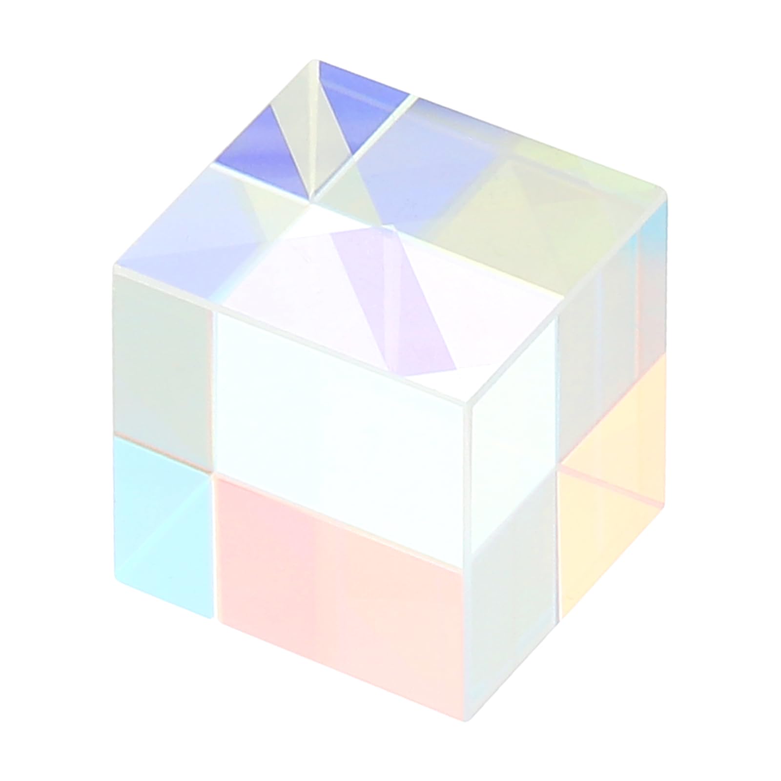 PATIKIL 15x15x15mm Glass Prism Cube