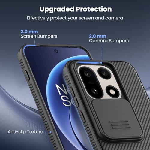 Image of Nillkin Case for OnePlus 15 One Plus 15 (1+15) (6.82 inch Inch) CamShield Pro Slider Camera Close & Open Double Layered Protection TPU + PC Black Color | Slide Camera Cover | Full Camera Protection | Shockproof Protective | Thin Slim Fit | Camera Lens Protector | Black