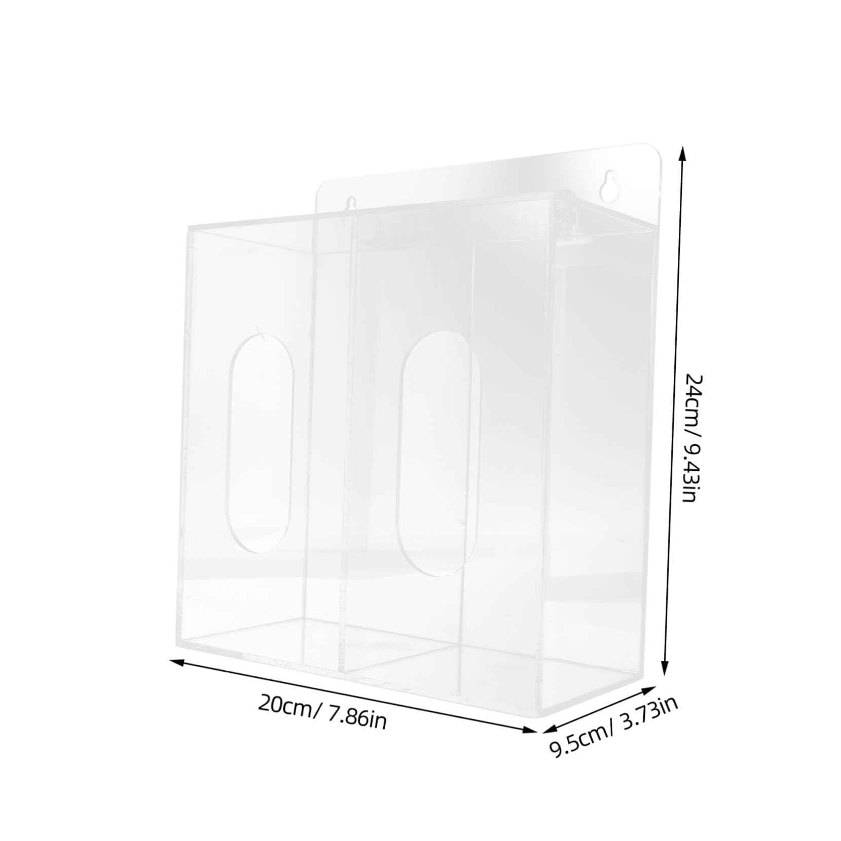 BESTYASH Distributeur Mural Double Compartiment Pour Protection Des Mains Et Masques Conçu Pour Usage Domestique Et Laboratoire