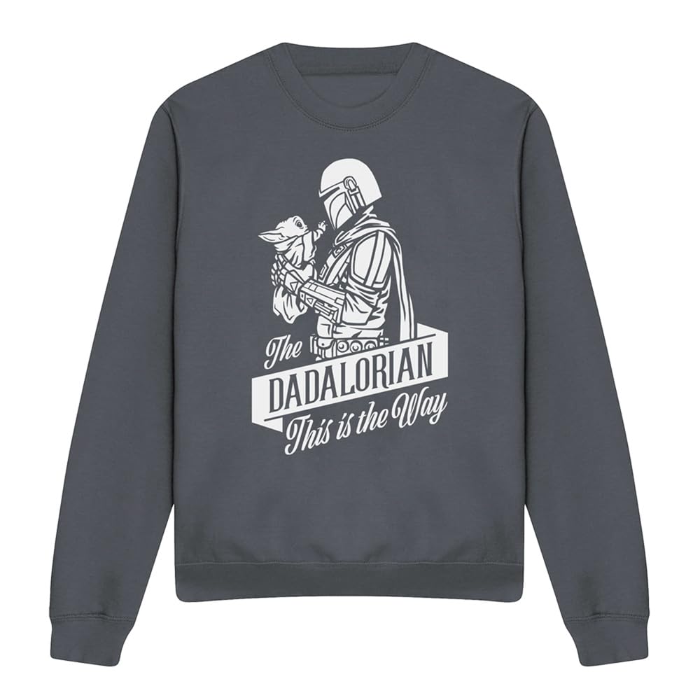 Star Wars Father'S Day The Dadalorian Mandalorian Unisex Sweatshirt, Charcoal, Medium