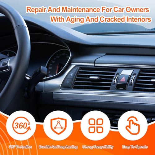 Auto Innenraum Reinigungscreme,Interior Cleaning Paste,Autopflege Ledercreme für Innenräume,Car Interior Renovation Maintenance Cleaning Cream,für Sitze,auto Zubehör Innen-raum,inkl Schwamm