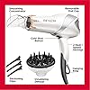 REVLON-1875-Watts-Infrared-Heat-Hair-Dryer-for-Max-Drying-Power-White REVLON Infrared Hair Dryer | 1875 Watts of Maximum Shine, Softness and Control, (White)