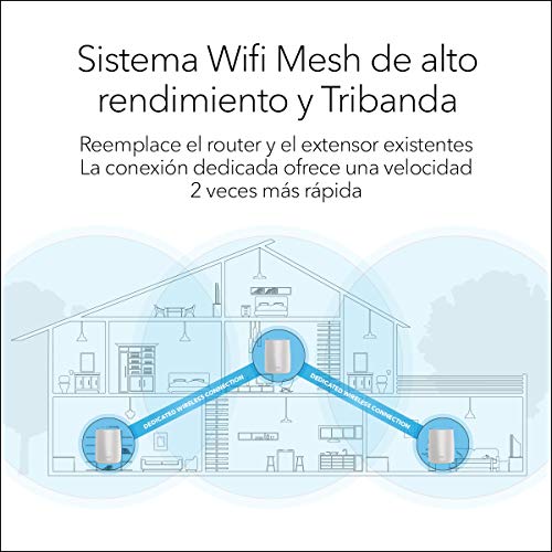 Netgear-Orbi-RBK53-Sistema-WiFi-Mesh-tribanda-AC3000-cobertura-de-hasta-525-m-kit-de-3-con-1-router-y-2-satelites