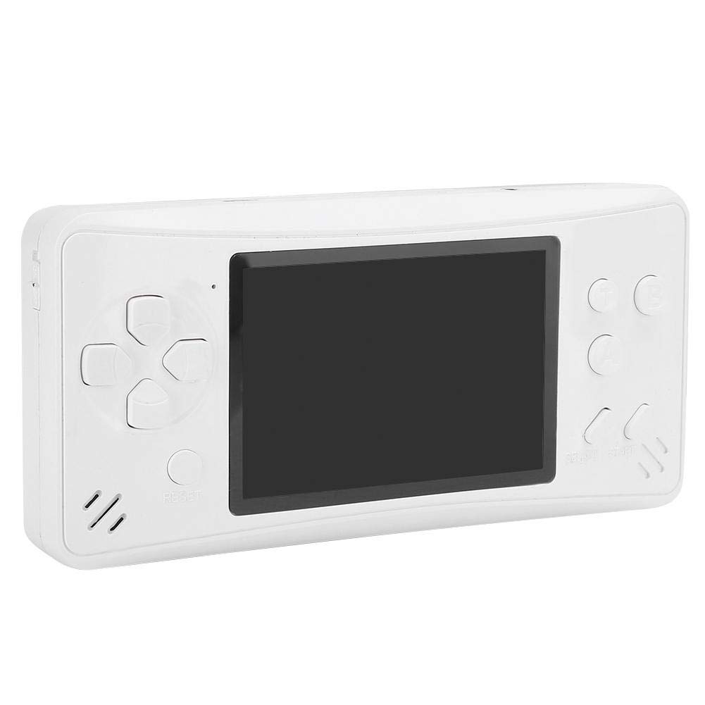 Retro Handheld NTST Standard Gamepad White Game Controller Mini Support AV and Headset Output Built-in 218 Games(White)