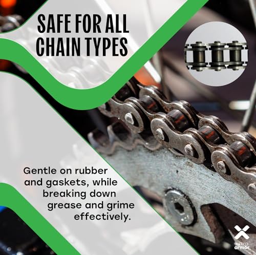 Image of Bike Chain Cleaner Spray (150mL) | Degreaser for Motorcycles, ATVs, Cycles & Chain-Driven Machines | Low-Residue Formula | Prepares Chain for Lubrication | Safe for All Chain Types