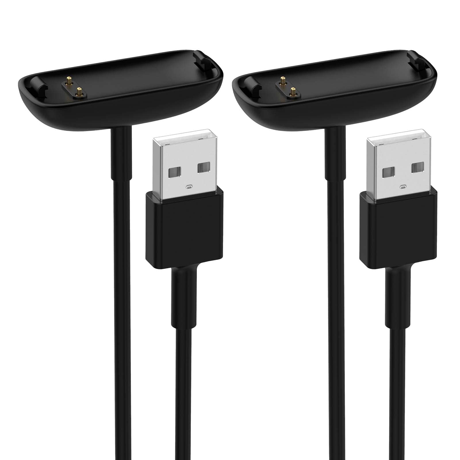 LUCXXI Compatible with Fitbit Inspire 3 Charger, 2 Pack Replacement USB Charging Cable Dock Station Cradle Holder Charging Clip Cord Accessory Only for Inspire 3 Smartwatch in 2022 (1.7FT-2Pack)