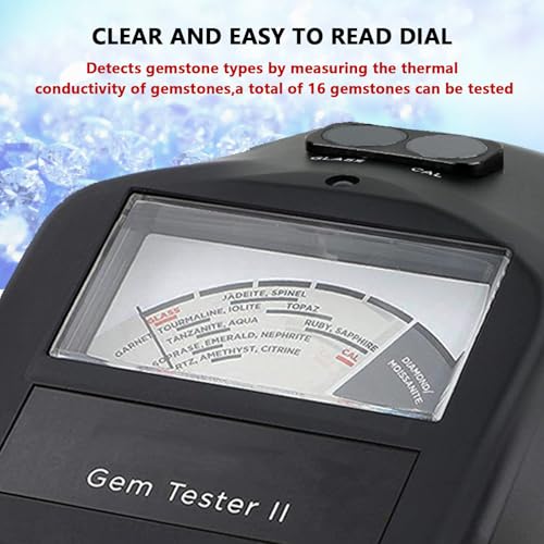 Kit de comprobador de diamantes: medidor de conductividad térmica para identificar diamantes, moissanitas y piedras preciosas comunes con calibración térmica asistida
