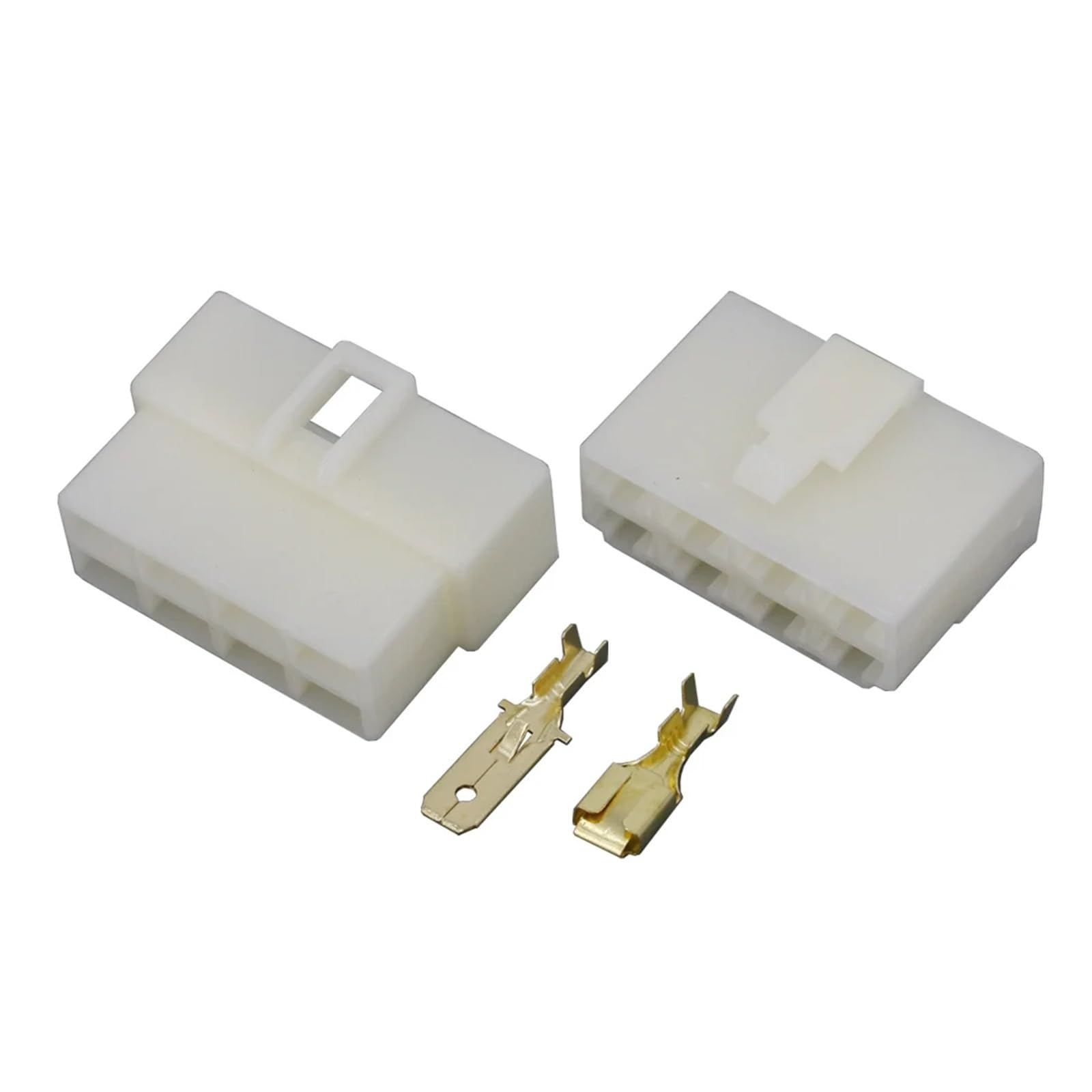 6,3mm 8 pines DJ7081-6.3-11/21 conector eléctrico automotriz Kits de enchufes de Terminal motocicleta Ebike Terminal de coche macho hembra (Size : 10 Sets)