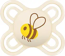 MAM Baby 1 Chupeta Perfect Start Com Disco Extraventilado e Bico Extrafino de Silicone Skinsoft para Crianças 0-2 Meses, Neutra