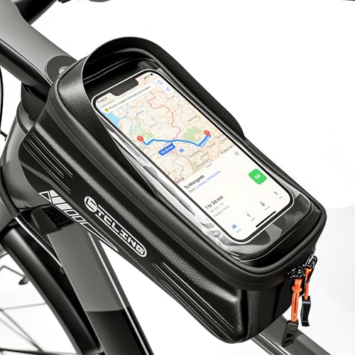 Bike Phone Front Frame Bag, 2L Water-Resistant Bicycle Top Tube