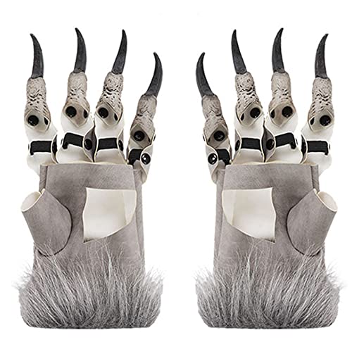 NewL Halloween Scary Wolf Werewolf Claw Gloves Animal Cosplay Costume Accessory Decor