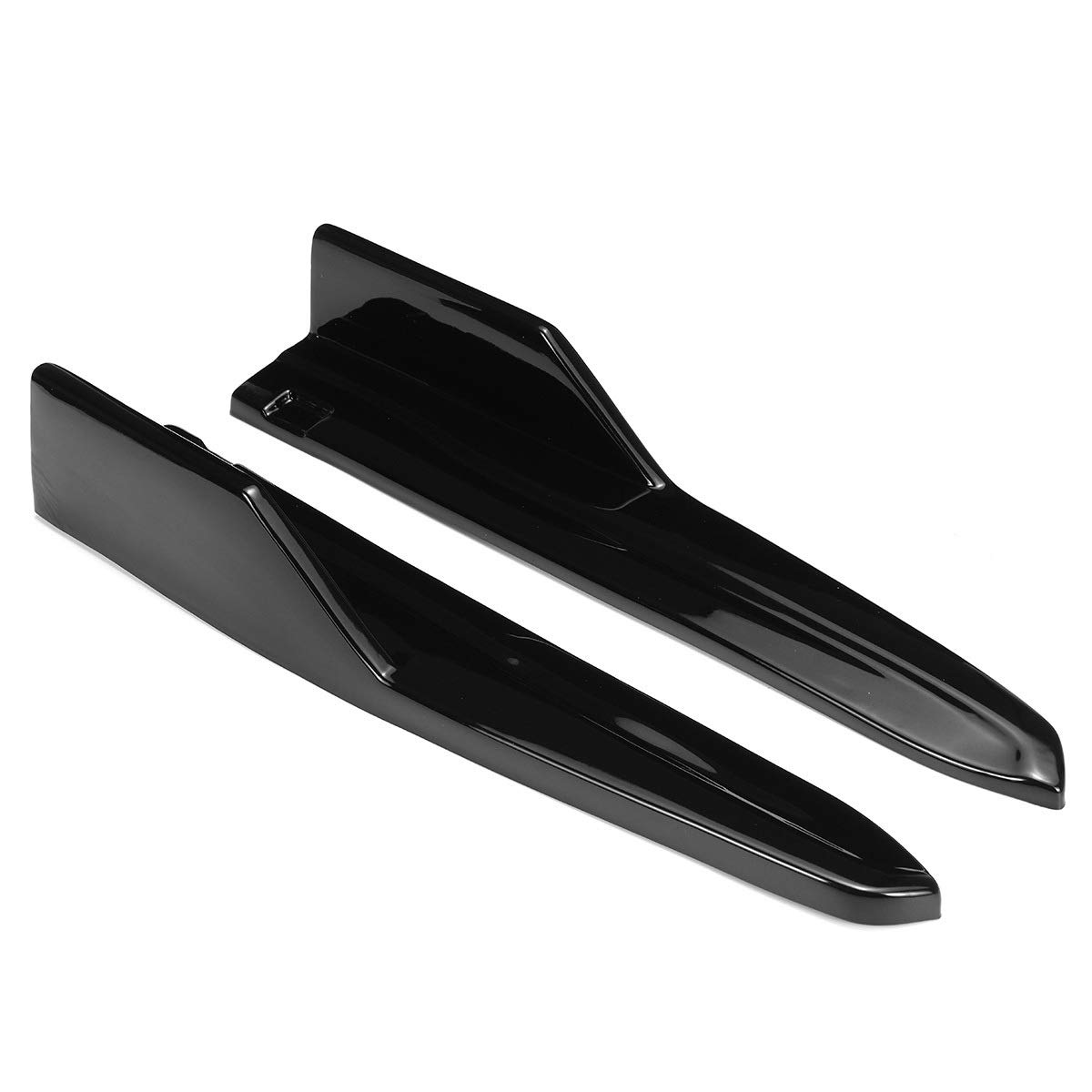 Car Rear Bumper Splitters Lip Diffuser Aprons Side Guard Protection Compatible For Toyota Camry SE XSE 2018 2019 Auto Body Styling (Color : Black)