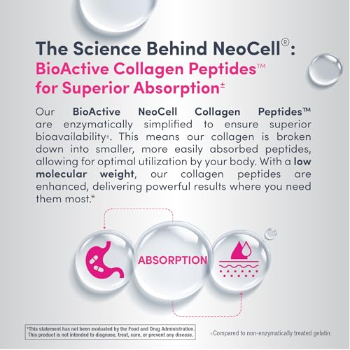 NeoCell Super Collagen Peptides Powder Unflavored 20g Type I & III Grass-Fed — view 6