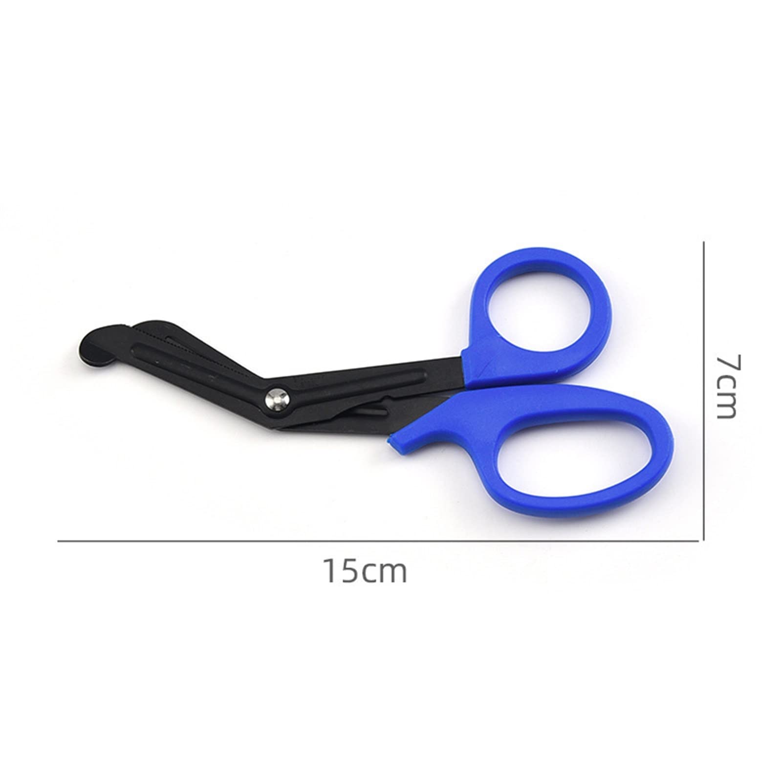 Tijeras de Rescate médico, Mango de plástico, Gasa para heridas de Acero Inoxidable, Tijeras de Primeros Auxilios, práctica Enfermera al Aire Libre S