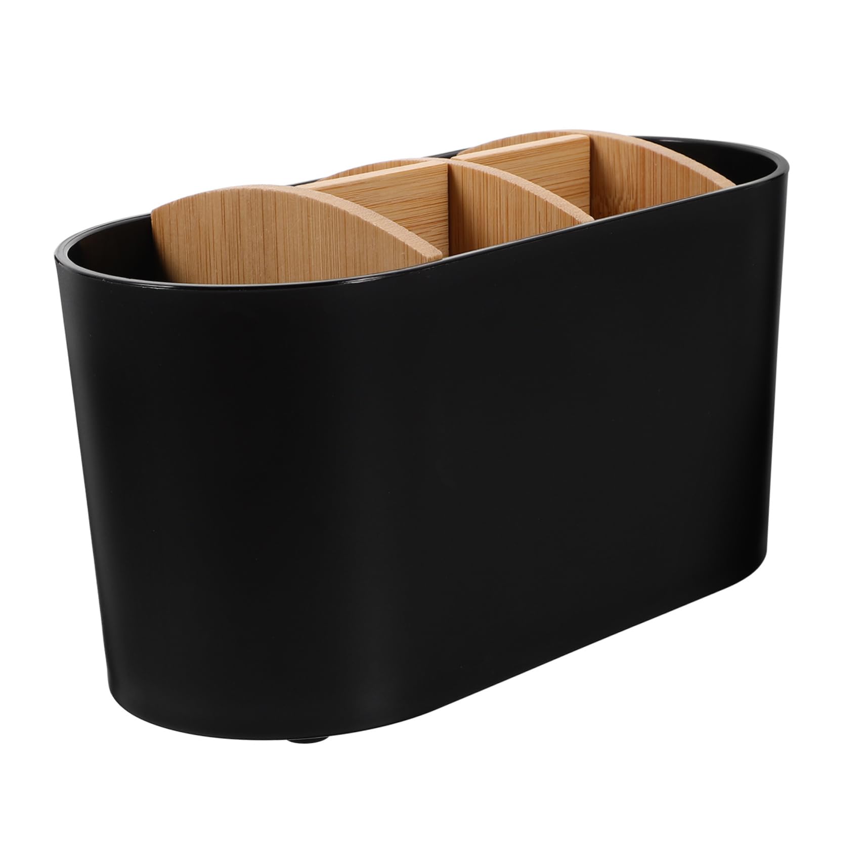 Cabilock 4piezas Soporte para Cepillos De Dientes y Pasta De Dientes De Bambú Organizador De Baño Desmontable y Antideslizante para Mantener El Mostrador Ordenado Desorden
