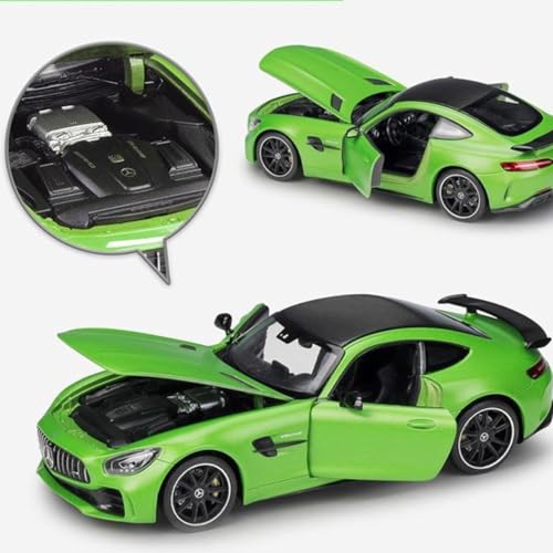 Image of Mercedes Benz AMG GTR 1:32 Model Car Exclusive Alloy Metal Pull Back Die-cast Car Diecast Metal Pullback Toy car with Openable Doors & Light Music Best Gifts Toys Kids【Colors as Per Stock】