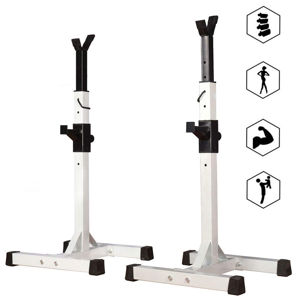 AYCDL Fitness Squat Rack Stands Adjustable Height Barbell Support Can Separate Heavy Duty Weightlifting Equipment Home Bodybuilding Exercise