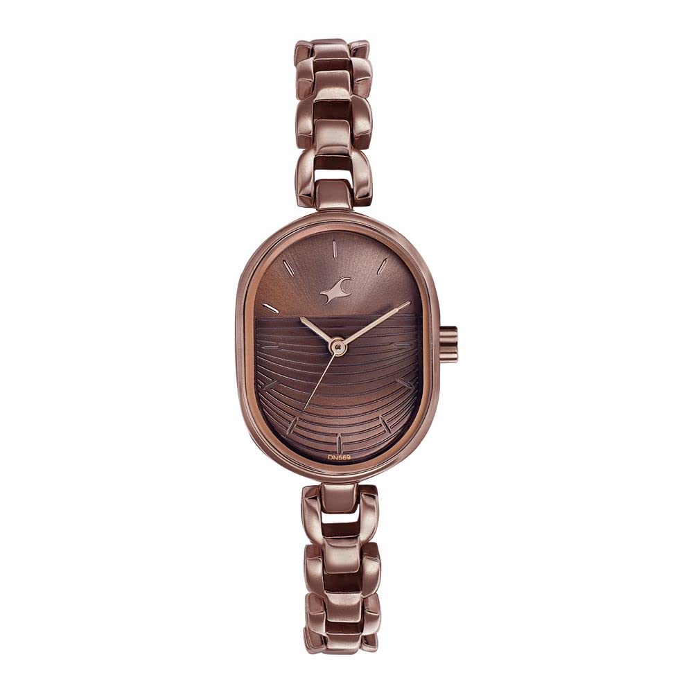 Fastrack Womens Analog Brown Dial Brown Band Brass Watch (B0BSFRZFTJ) Amazon Price History, Amazon Price Tracker