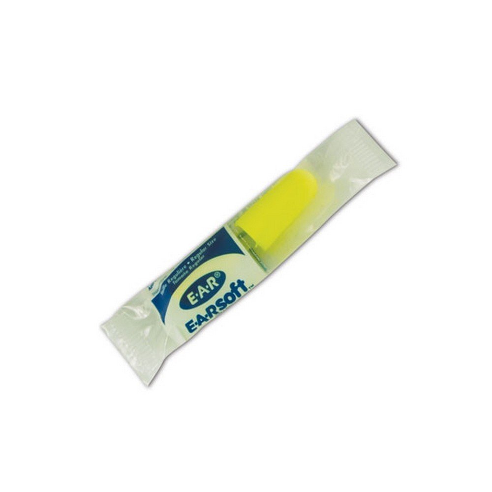 E-A-R por 3 m 10080529120639 312 – 1250 suave amarillo neón desechables tapones de los oídos (sin cordón, talla única (Pack de 200)