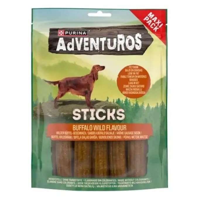 Purina Adventuros Sticks Snacks, Leckerlis, Leckerlis für Hunde, 5 Beutel à 305 g